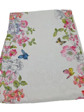 Living Quarters English Garden Table Runner Cotton/Polyester 14" X 70"